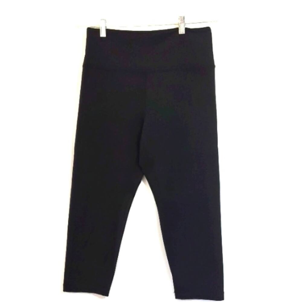 Womens Black Sz M Highrise Capri Leggings Pants Harmony Balance